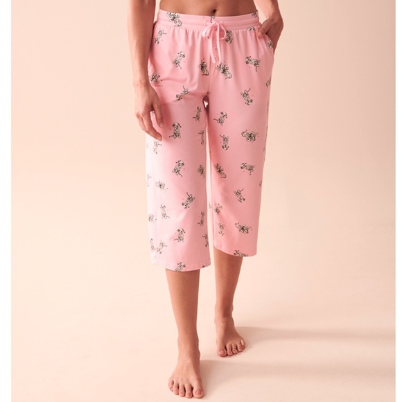 NWT La vie en rose Dalmatian capri pj pant, sml - Picture 1 of 4